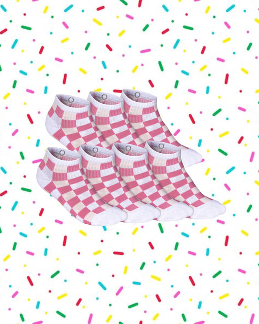 Pink Infant Cushioned Cotton Socks That Snap