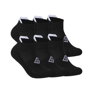 Whipper Snapper Socks; Black Cushioned Cotton Ankle Socks