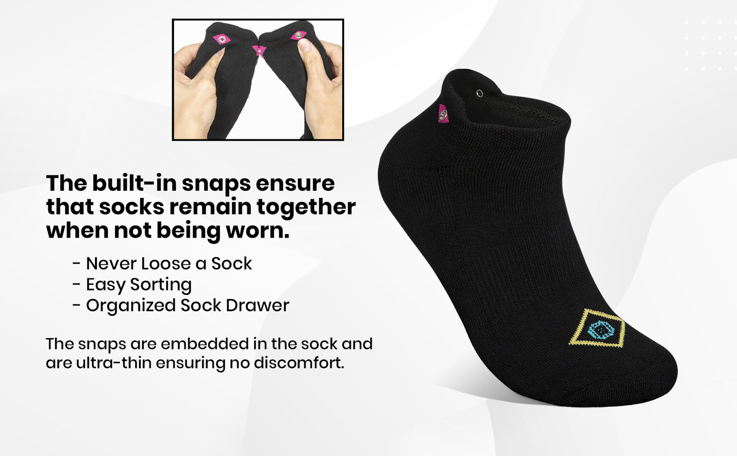 Whipper Snapper Socks: Viscose Bamboo Classic Ankle Socks (3 Pairs Per Pack)