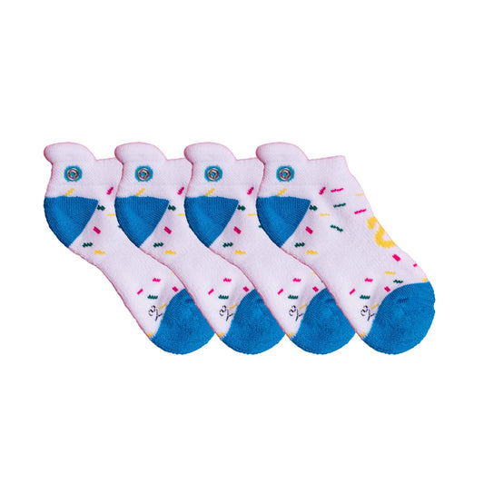 Whipper Snapper Socks; Viscose Bamboo Children Blue Sprinkles (4 Pack)