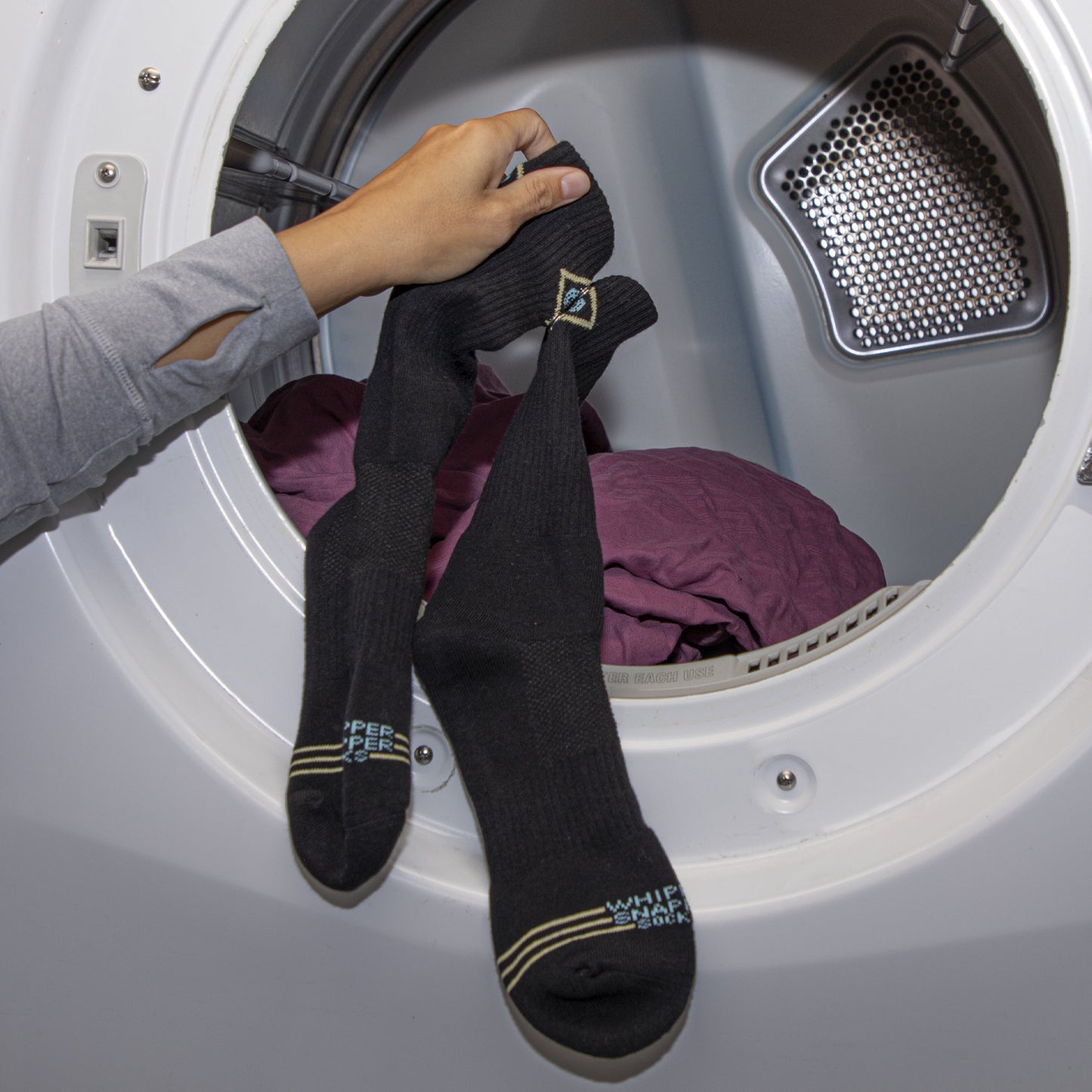 Whipper Snapper Socks: Men's Black Crew 2.0