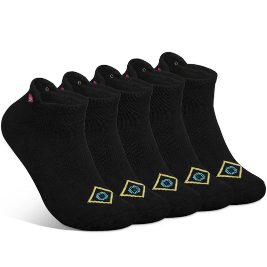 Whipper Snapper Socks: Viscose Bamboo Cushioned Ankle Socks; Youth 1Y- 5 (5 Pack)