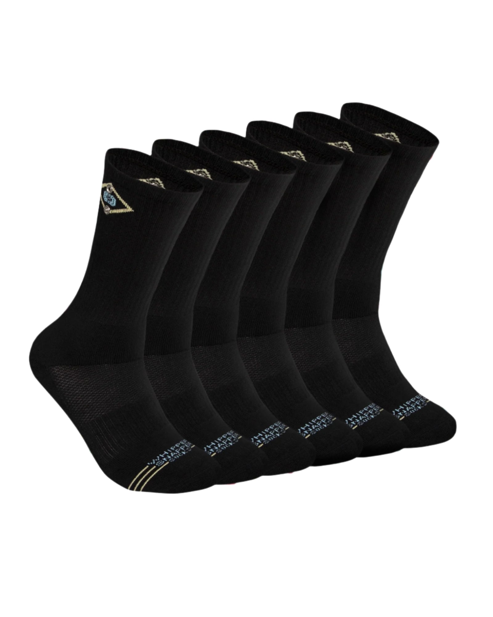 Kids Essentials Cotton Ankle Socks | Black 6-pack