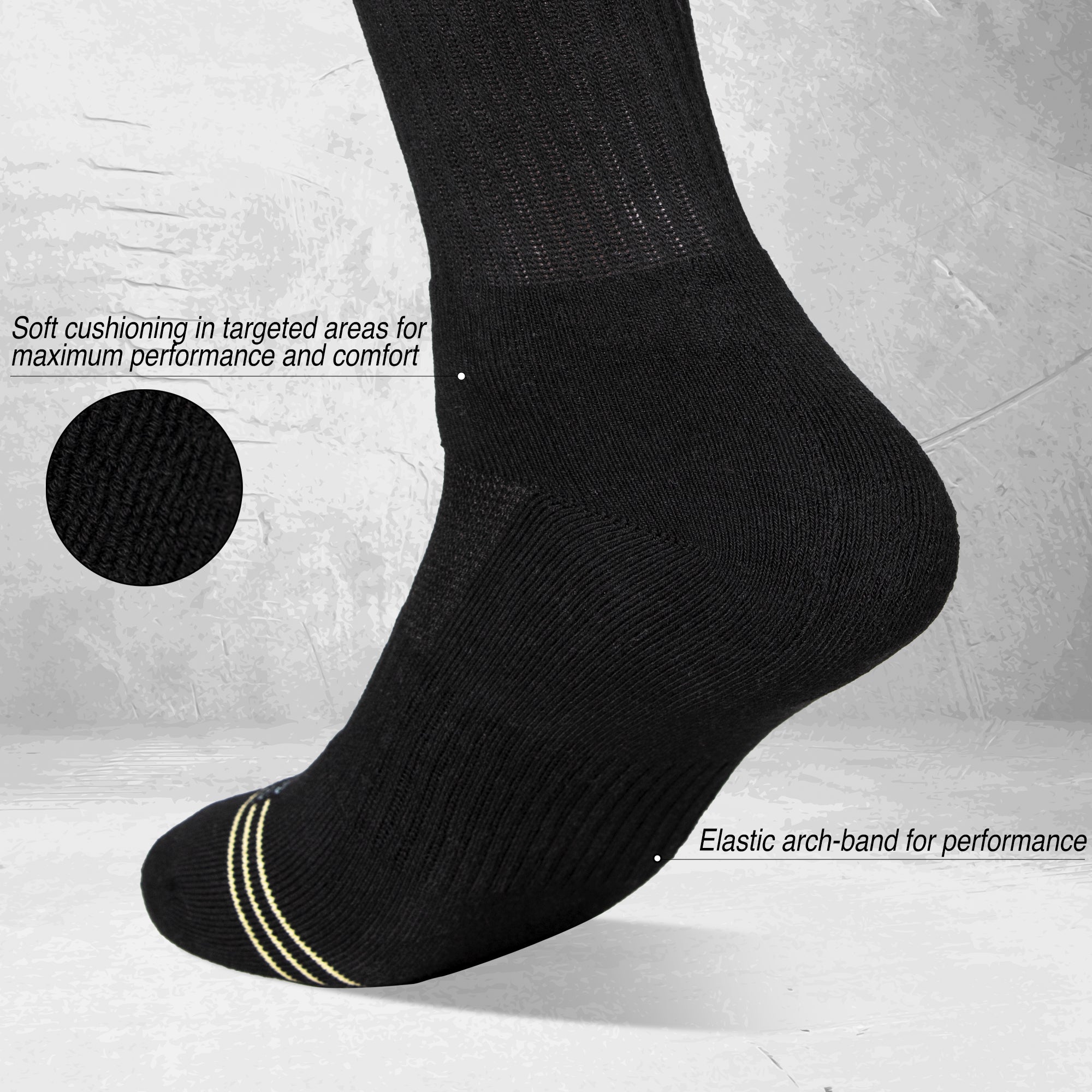Essentials Cotton Crew Socks 6-pack
